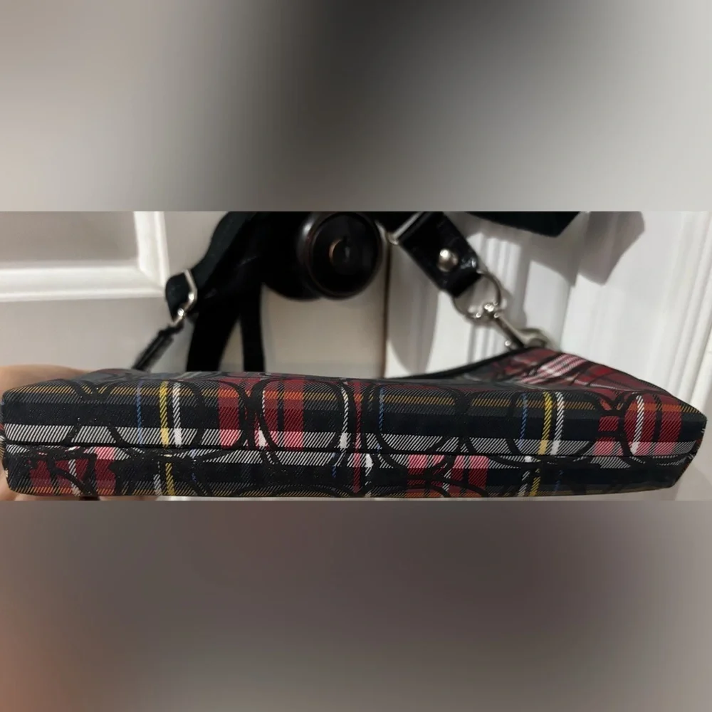 Coach Plaid Tartan Poppy Crossbody Bag